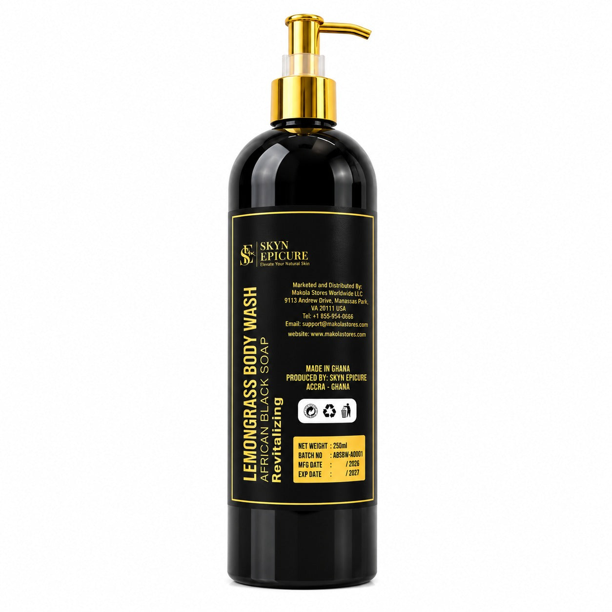 Skyn Epicure Lemongrass African Black Soap