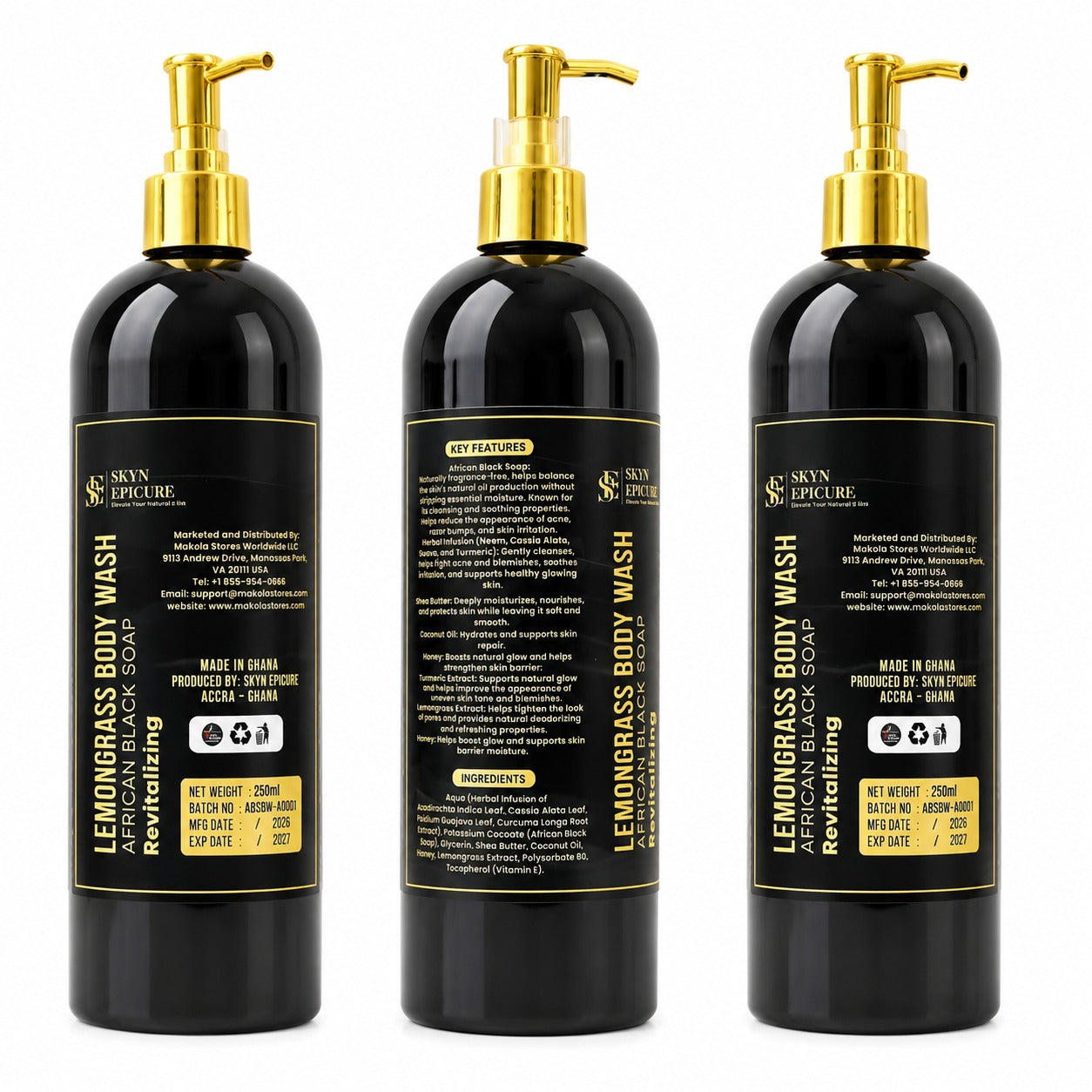 Skyn Epicure Lemongrass African Black Soap