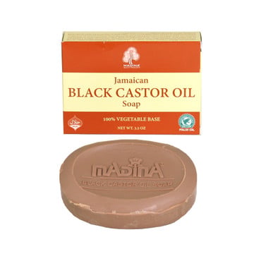Madina: Jamaican Black Castor Soap - 3½ oz. image 0