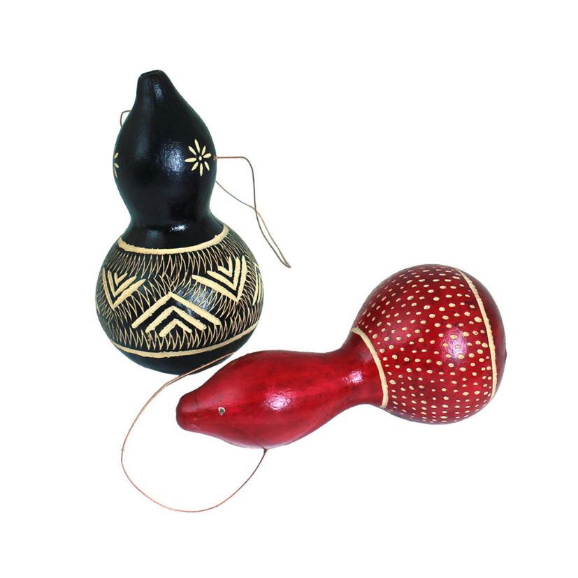 HAND CARVED CALABASH GOURD ORNAMENT image 0