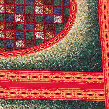 African Print Checkered Fabric 12 Yards image 0