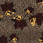 2 Tone Leaf Print Fabric: 6 Yds image 0