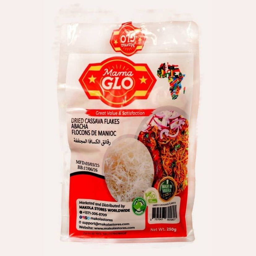 Mama Glo - Dried Cassava Flakes / Abacha (250g) image 0