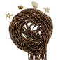 WAIST BEADS IN WARM TONES OF BROWN AND GOLD HAND MADE IN GHANA image 0