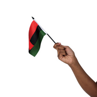 4X6" AFRICAN AMERICAN STICK FLAG - NO MAP image