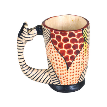 WOODEN ANIMAL CUPS - ZEBRA image