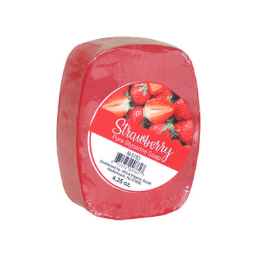 Strawberry Glycerine Soap Bar image 0