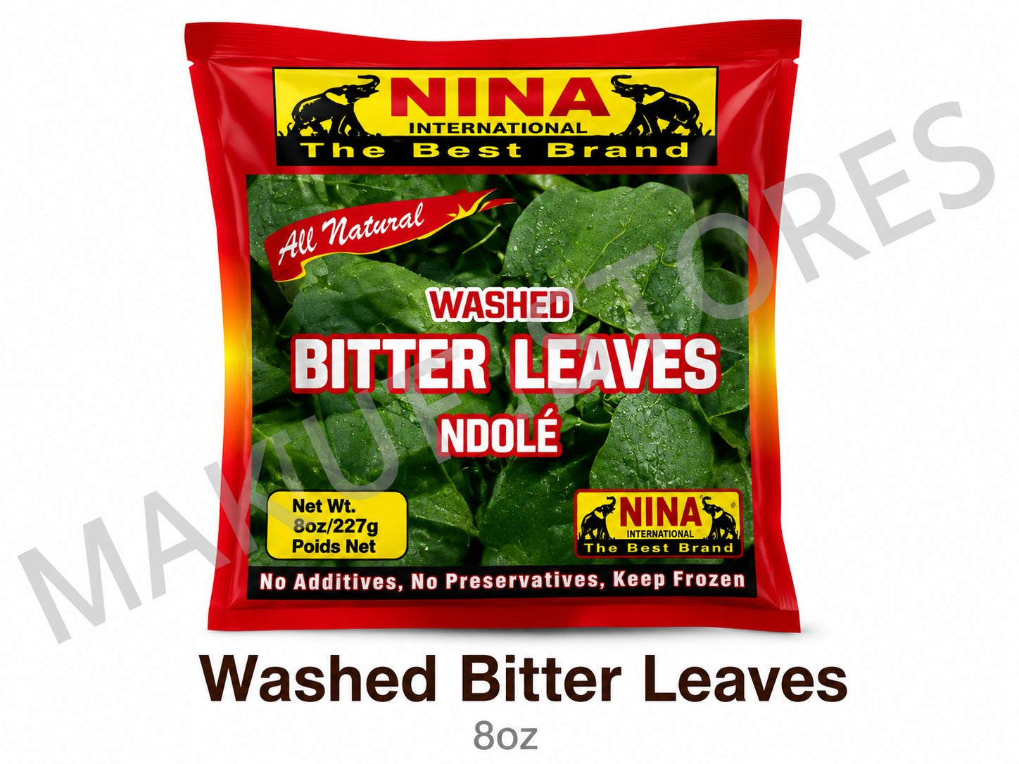 Nina washed bitter leaves 8oz image 0