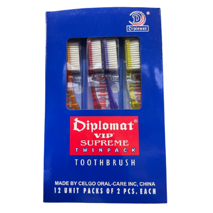 DIPLOMAT VIP TOOTHBRUSH - EXTRA HARD (0.2LBS) image 0