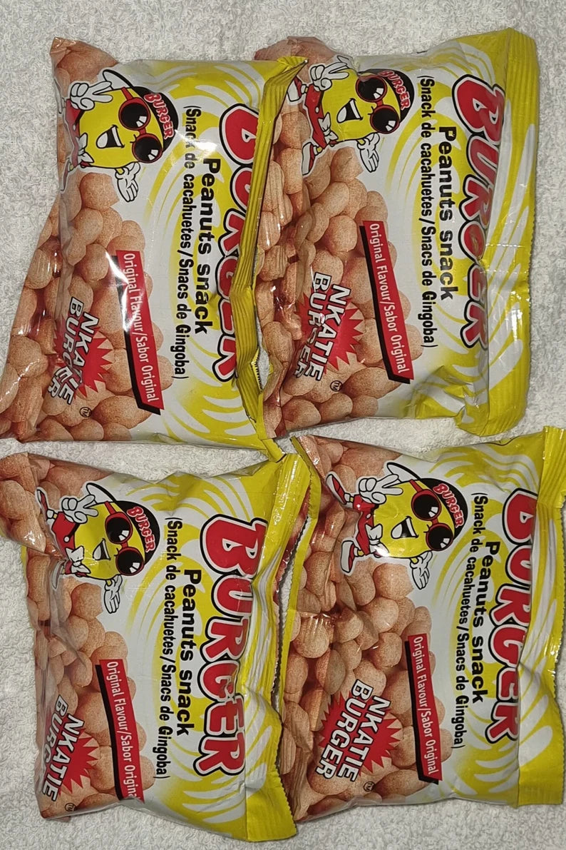 NKATIE BURGER PEANUTS GHANA NIGERIAN SNACK (PACK OF 12) (0.92LBS) image 2