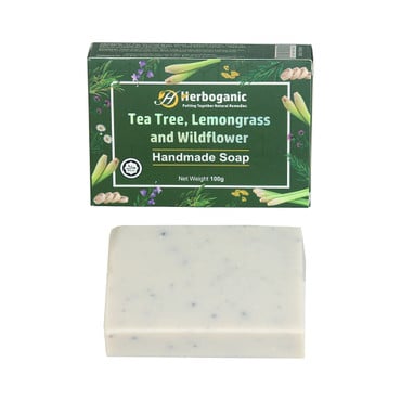 Herboganic: Handmade Soap Tea Tree, Lemongrass and Wildflower 3.5 oz image 0