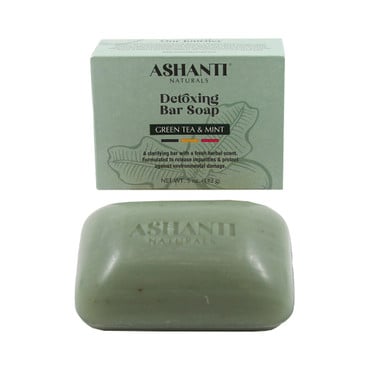 ASHANTI NATURALS: Green Tea & Mint Detoxing Bar Soap - 5 oz. image 0
