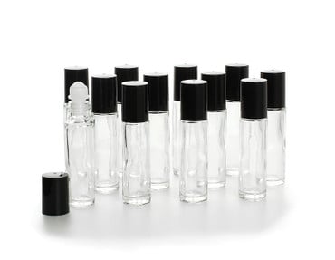 1/3 oz Glass Roll-On Bottles - Set Of 12 image 0