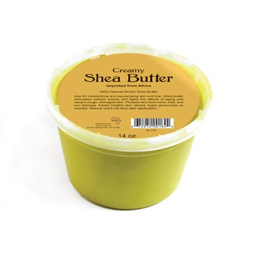 Creamy African Shea Butter: Yellow 14 oz image 0