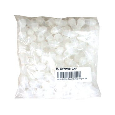 White Roll-On Caps (O-202) -Bag Of 144 image 0