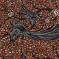 Rust Bird Print Fabric: 6 Yds image 0
