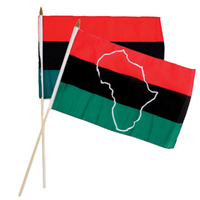 12X18" AFRICAN AMERICAN STICK FLAG (0.08LBS) image 0