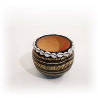 KENYAN GOURD CALABASH BOWL - 5-6" (1.0LBS) - BLACK image