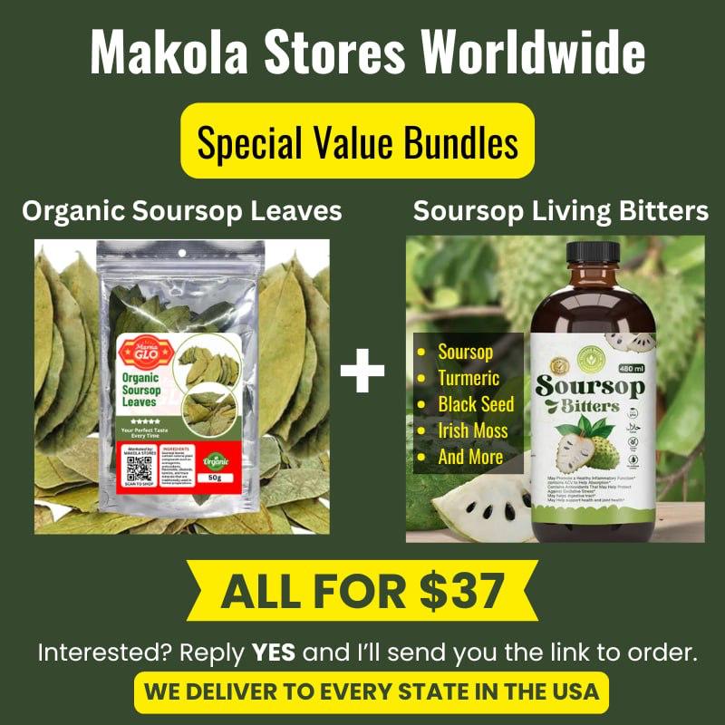 Soursop Bundle ( Organic Soursop leave / Soursop Bitters ) image 0