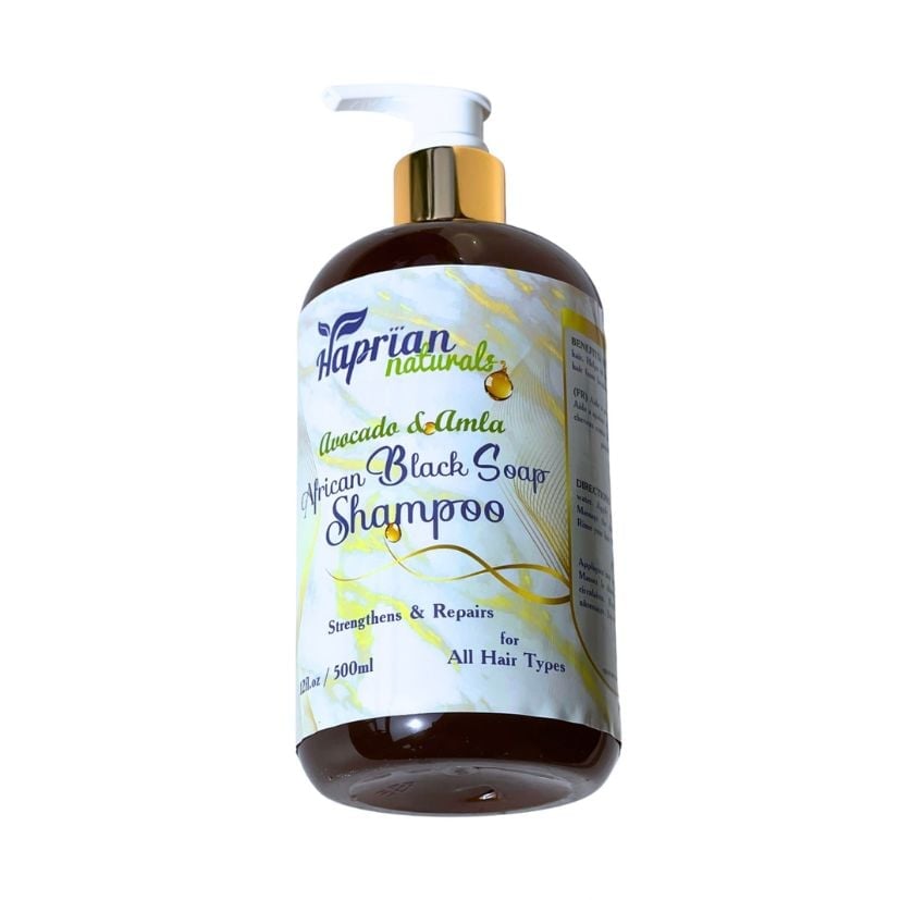 Haprian Naturals African Black Soap Shampoo image 0