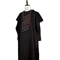 BROWN AFRICAN KAFTAN, TRADITIONAL DASHIKI, AFRICAN CLOTHING, MEN'S KAFTAN image 0