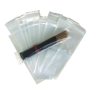 Plastic Zip Bags 3" x 12" - 100 Count image 0
