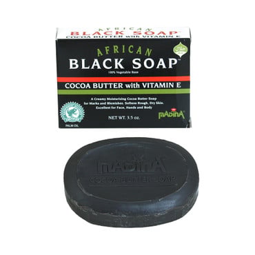 Madina: African Cocoa Butter Black Soap - 3½ oz. image 0