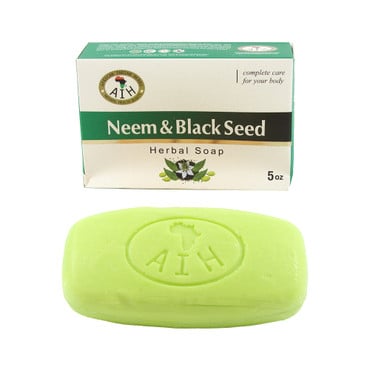 African Indian Herbs (AIH): Neem & Black Seed Herbal Soap - 5 oz. image 0
