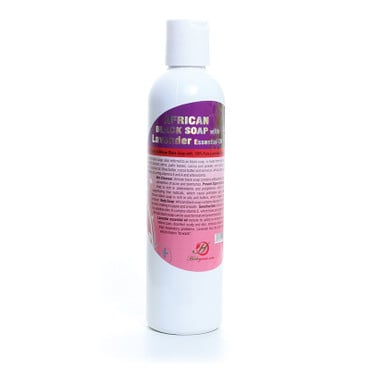 Lavender Liquid Black Soap: 8 oz image 0