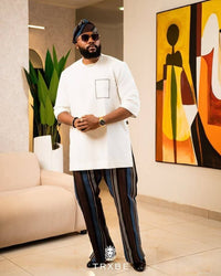 AFRICAN KAFTAN, TRADITIONAL DASHIKI, AFRICAN CLOTHING, MEN'S KAFTAN image 0