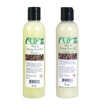 Aloe & Hemp Seed Oil Shampoo & Conditioner Set (8 oz.) image 0