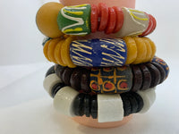 AUTHENTIC GHANA AFRICA BEADS BRACELETS/ GHANA BEADS/AFRICA GHANA BEAD BRACELETS/ UNISEX BEADS BRACELET/ MADE IN GHANA BAEDS. image 1