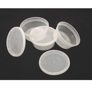 8oz. Clear Deli Container w/Lid - 12 pk. image 0