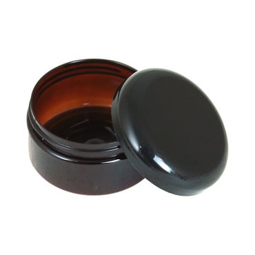 Set Of 12 Wide Jars/Caps - 8 oz. (Amber) image 0