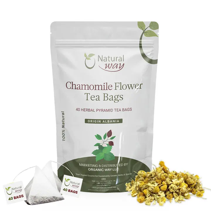Natural Chamomile Flower Tea Bags image 0