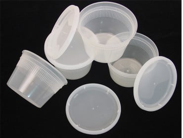 16 oz. Clear Containers w/Lids 12 pk. image 0