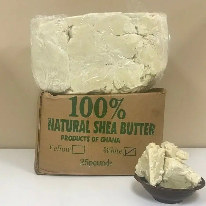 100% Raw African Shea Butter Unrefined Organic Pure Premium - Ivory, 2 lbs image