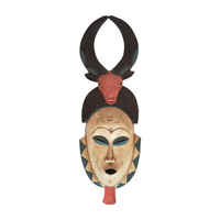 EXTRA LARGE IVORIAN GURU MASK - 25-35" (0.5LBS) - STYLE 3 image