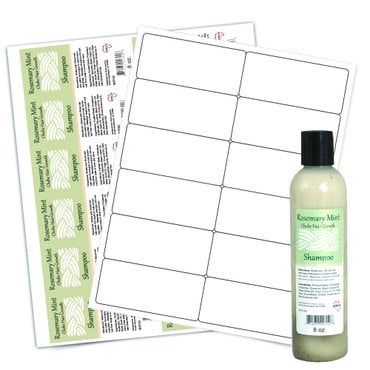 60 - 4"x1¾" Matte Rectangle Labels image 0